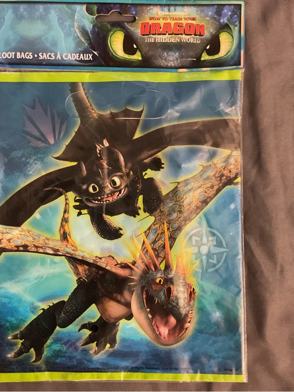 How to Train Your Dragon Loot Bags - Toothless & Dragon Design